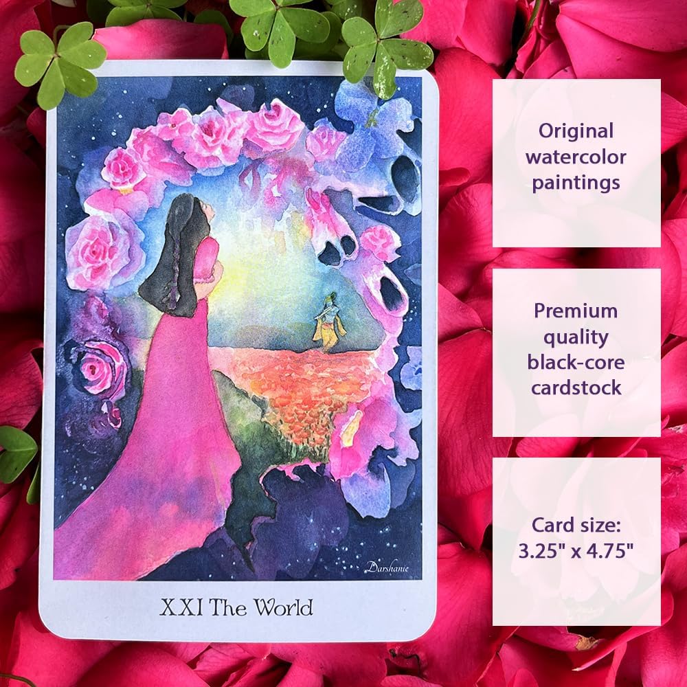 Tarot Deck - Spiritual Tarot Cards with Guidebook | Nature Beings, Hindu Gods and Goddesses, Chakras, Yoga, Meditation, Divination and Spiritual Growth - Image 6