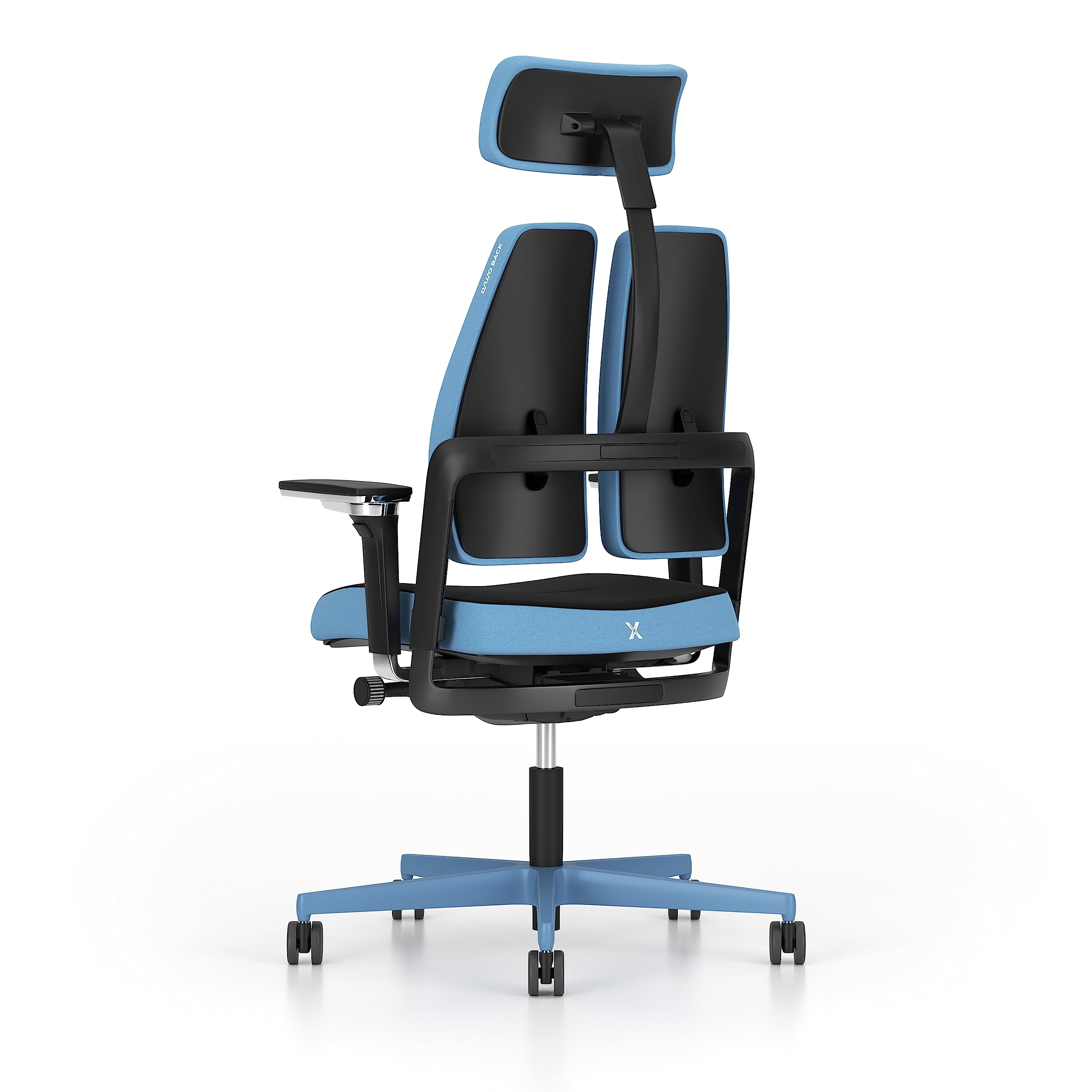 Piqueras y Crespo Xilium G Duo Translak X-Move Stuhl, blau, Arm XD Kopfteil 2D