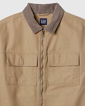 Buy GAP Zip-Front Utility Jacket with Full Sleeves, Khaki, L at Buy GAP Zip-Front Utility Jacket with Full Sleeves, Khaki, L at