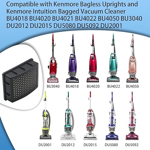 Miniatura 2 de Paquete de 2 filtros HEPA K3010 compatibles con montantes sin bolsa Kenmore y aspiradora Kenmore Intuition BU4018 BU4020 BU4021 BU4022 BU4050 BU3040