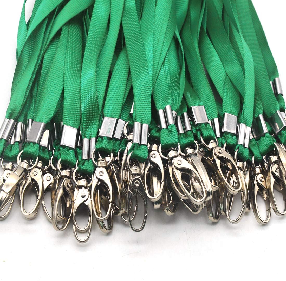 Lanyards 100Pcs Bulk Lanyard for Id Badges,Badge Lanyards Swivel Hooks Clips Great for Name Tags Badge - Image 5