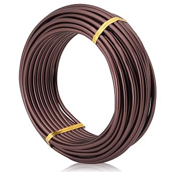 Bronze-3.5-Anodized Aluminum Bonsai Training Wire 250g Large Roll,Many Size to Choose,KSVZS Bendable Metal Wire for Crafts,Sculpting,Armature and Daily Use,Necessities for Family