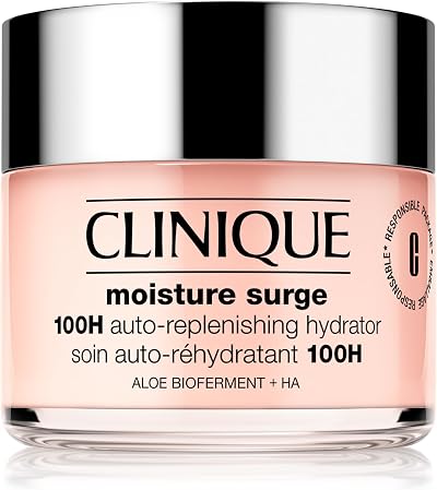 Clinique Moisture Surge 100H Auto-Replenishing Hydrator Oil Free Face Moisturizer With Hyaluronic Acid For All Skin Types | Hydrating + Moisturizing