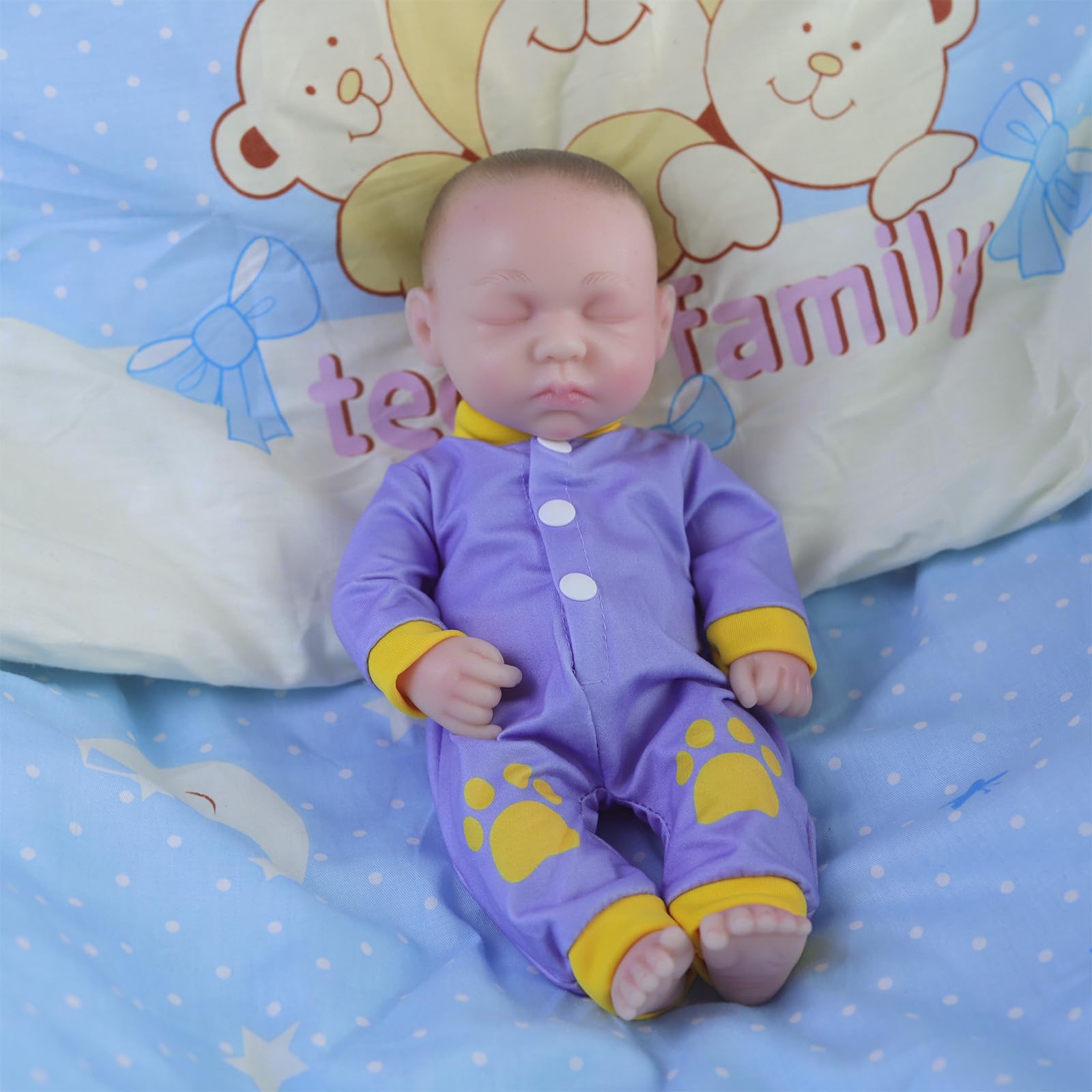 Sil-Gel Mall Reborn Baby Dolls - 16 inch Realistic Baby Doll Platinum Silicone Body, Gift for Kids Age 3+ (E)