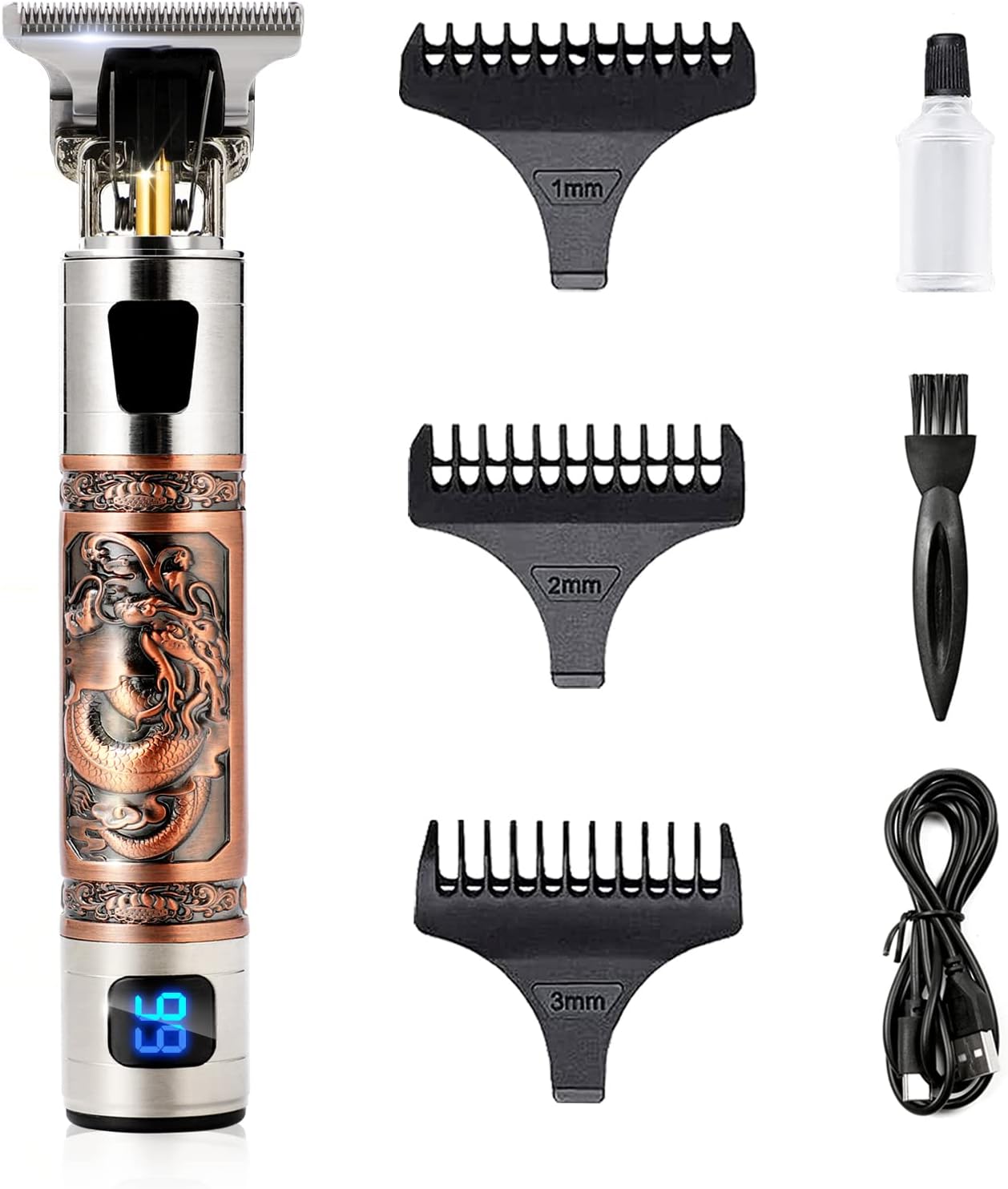 TenTatent Hair Clippers Men, Professional Beard Trimmer, Cordless