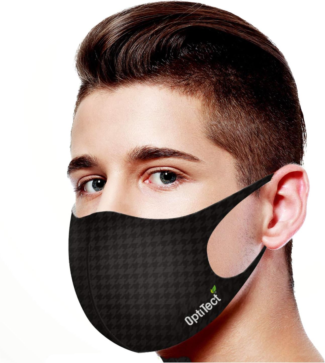 Optitect Reusable Face Mask Patented Technology -Copper Face Mask-Silver and Copper Yarn-Triple Layer Protection - Washable Mask-99.9% Prtection