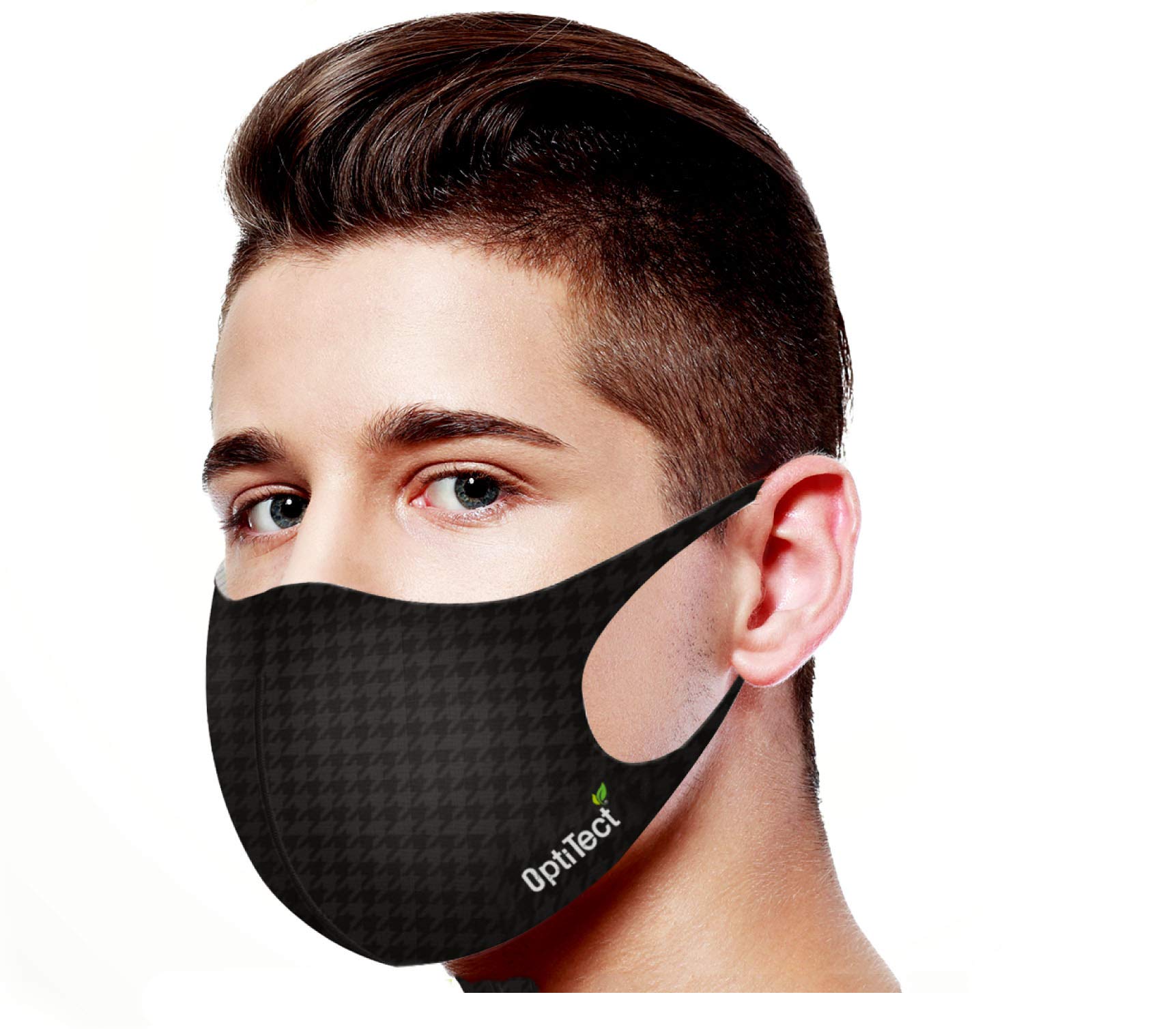 Optitect Reusable Face Mask Patented Technology -Copper Face Mask-Silver and Copper Yarn-Triple Layer Protection - Washable Mask-99.9% Prtection