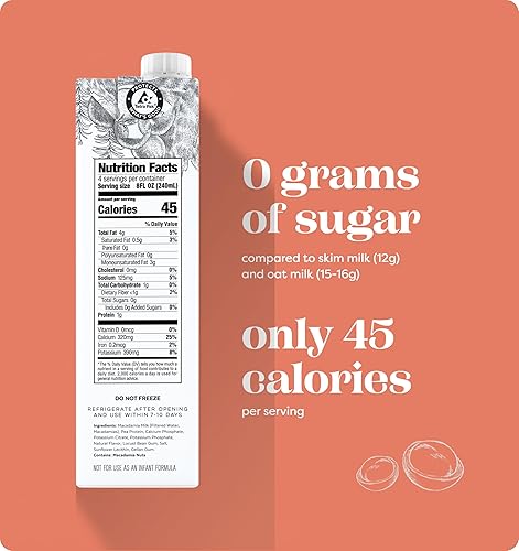 Miniatura 19 de milkadamia leche de macadamia, sin azúcar, 32 onzas, 6