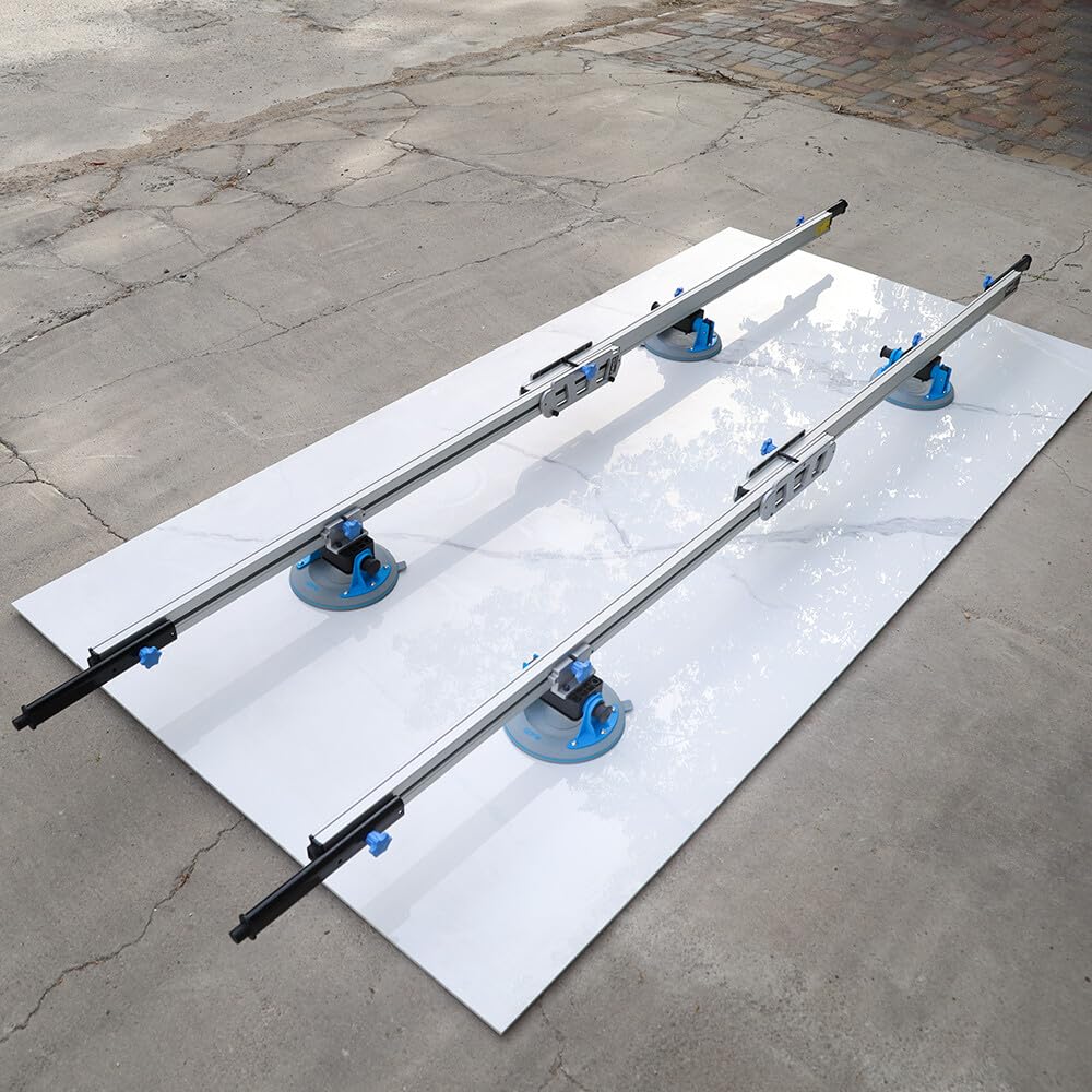 Raizi CarriX - Guide regolabili 1340-2400 mm, telescopiche di grandi dimensioni, con 4 x 200 mm, in silicone bianco