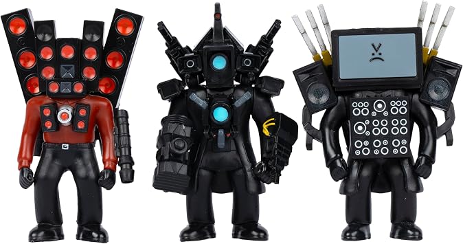 Skibidi Toilet Titan 3 Pack All-New Collectibles, Officially Licensed Skibidi Toilet Merch