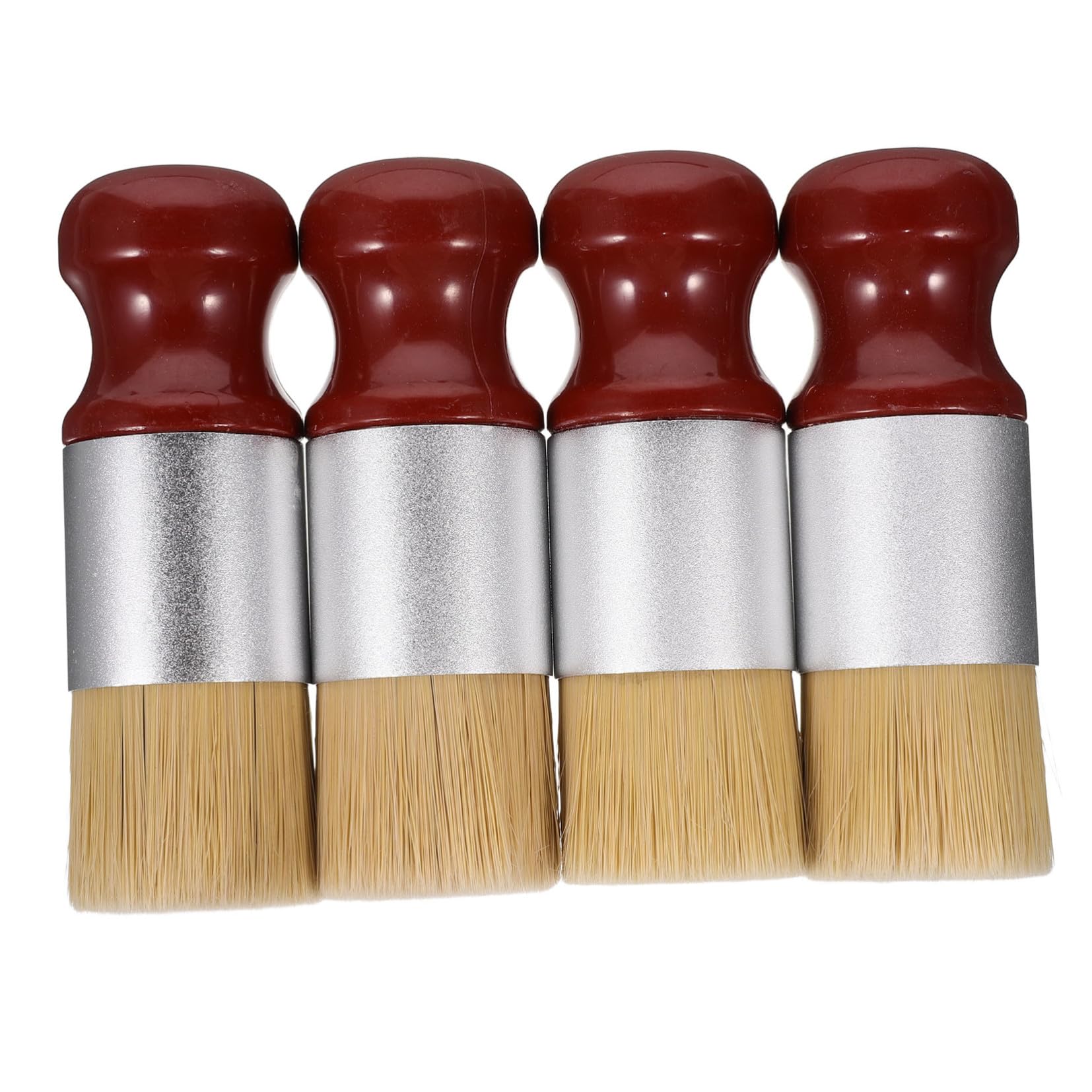 VALICLUD 4piezas Cepillo de Pomada para Coches y Muebles Cepillos Aplicadores de Detalles con Cerdas Suaves Herramienta de Limpieza para Acondicionador de Cuero y Madera Fácil de Sostener