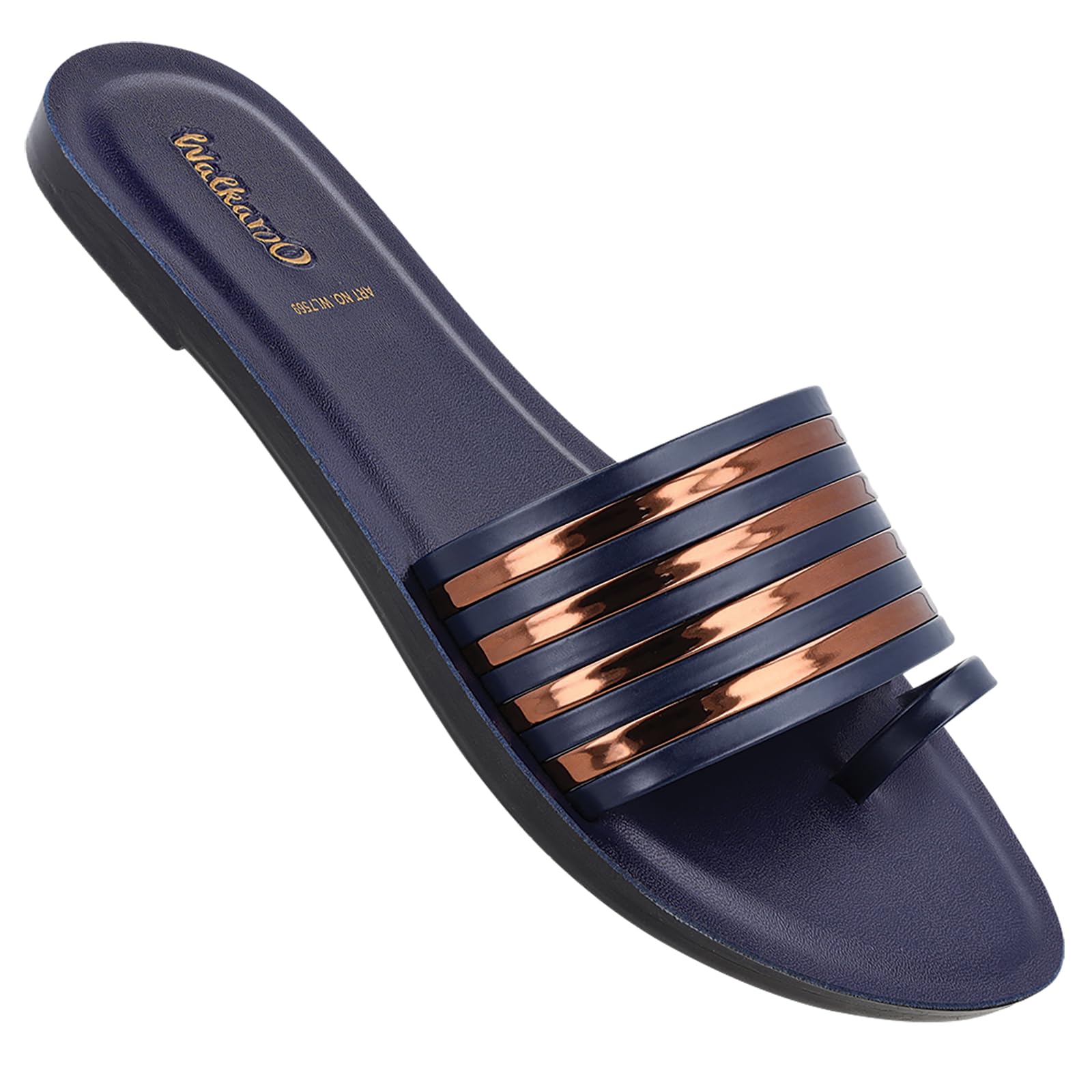 WALKAROO Sandal For Womens|Trendy|Light Weight and Comfortable|WL7569 - NavyBlue (B0D7CL747D) Amazon Price History, Amazon Price Tracker