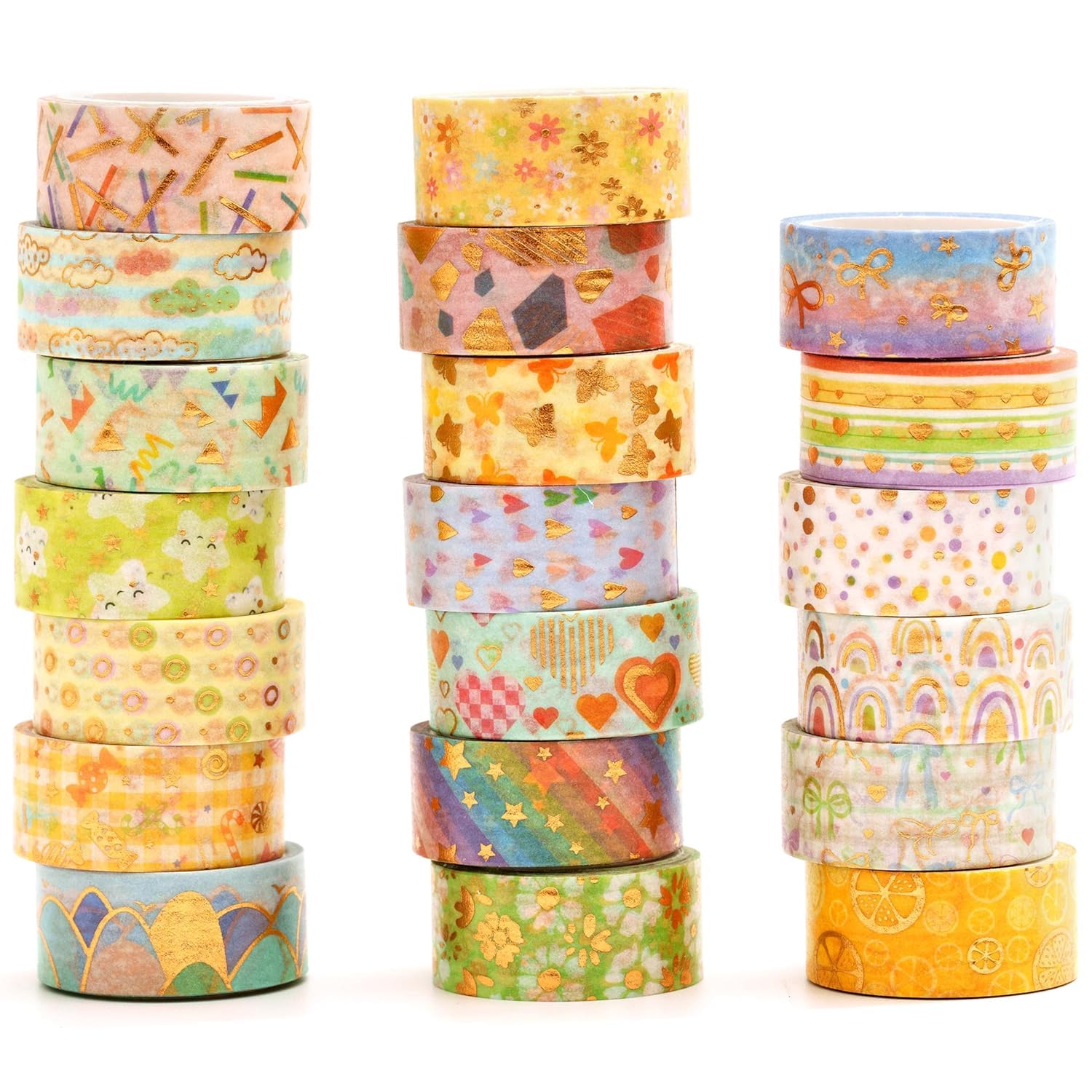 20 rouleaux Washi Tape Set
