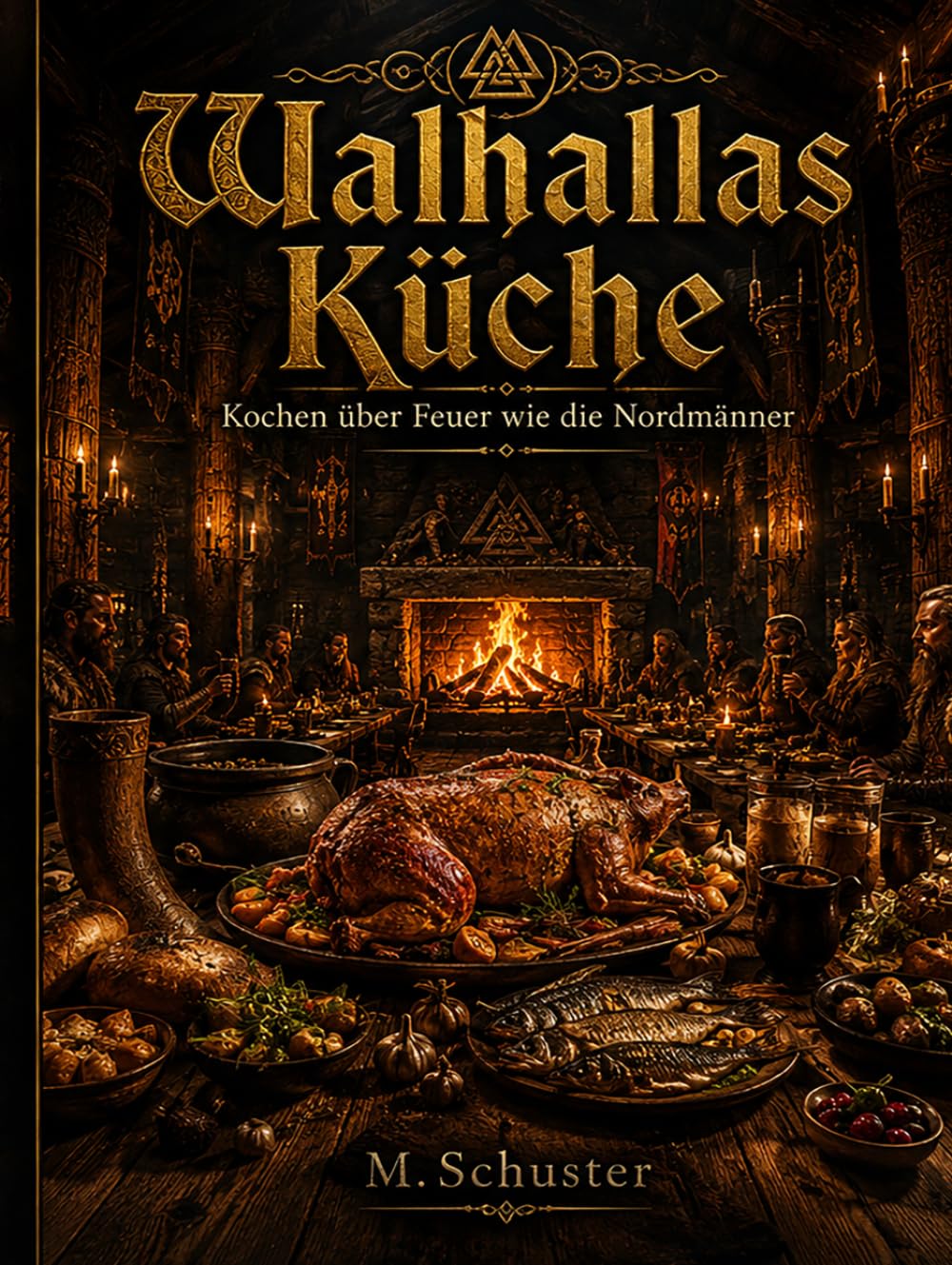 Walhallas Küche: Das Wikinger Kochbuch für Feuerküche, Met und nordische Rezepte