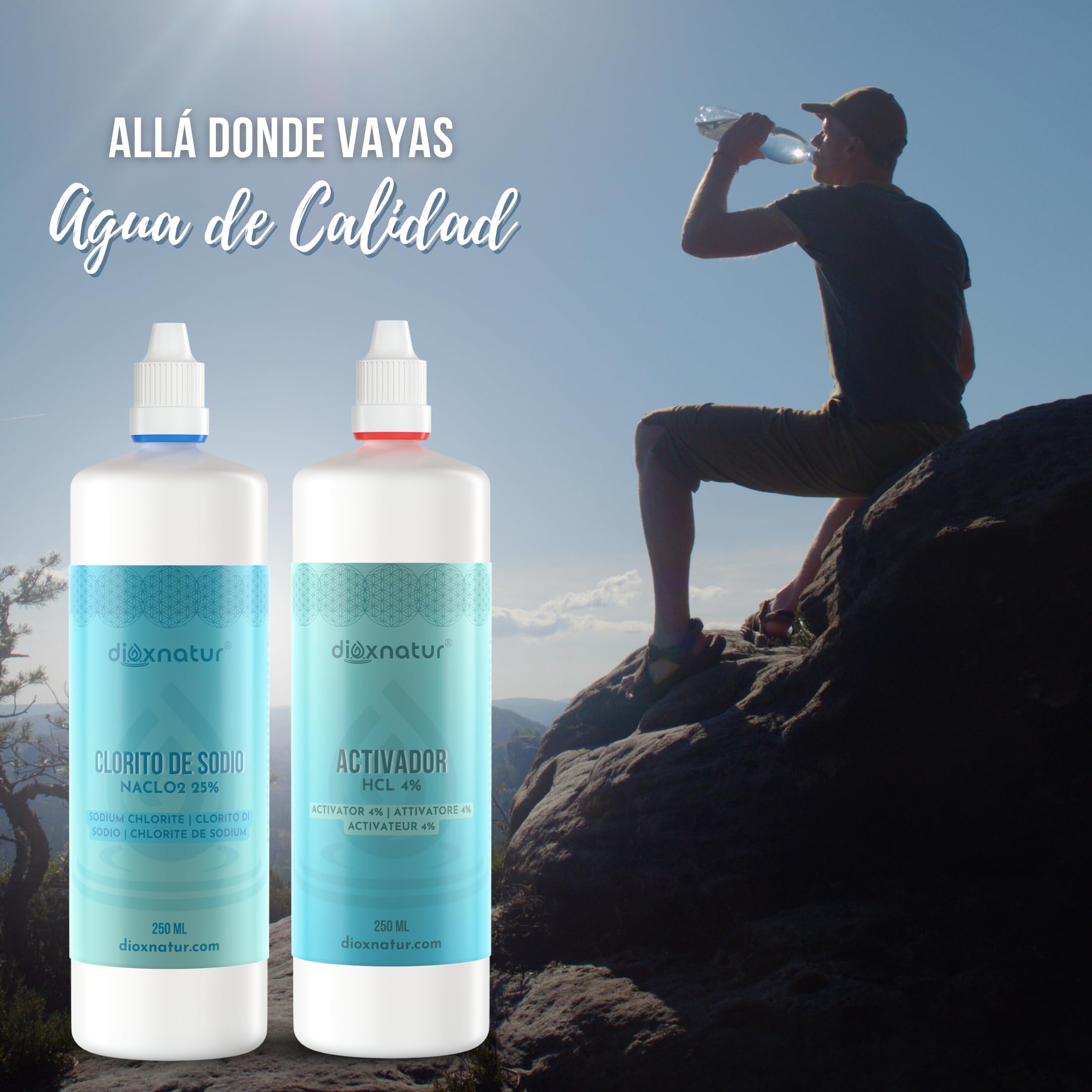 Kit de producción de dióxido de cloro 250ml - No apto para el consumo humano