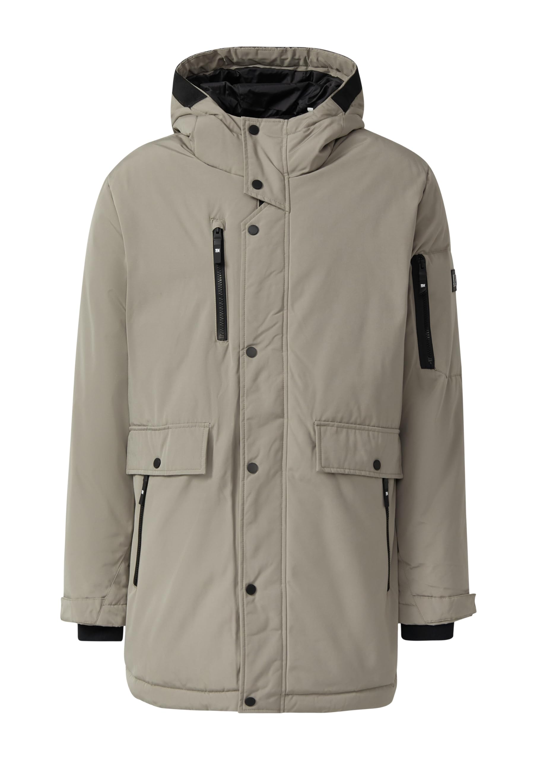 s.Oliver Wasserabweisender Parka mit Kapuze und sportiven Details