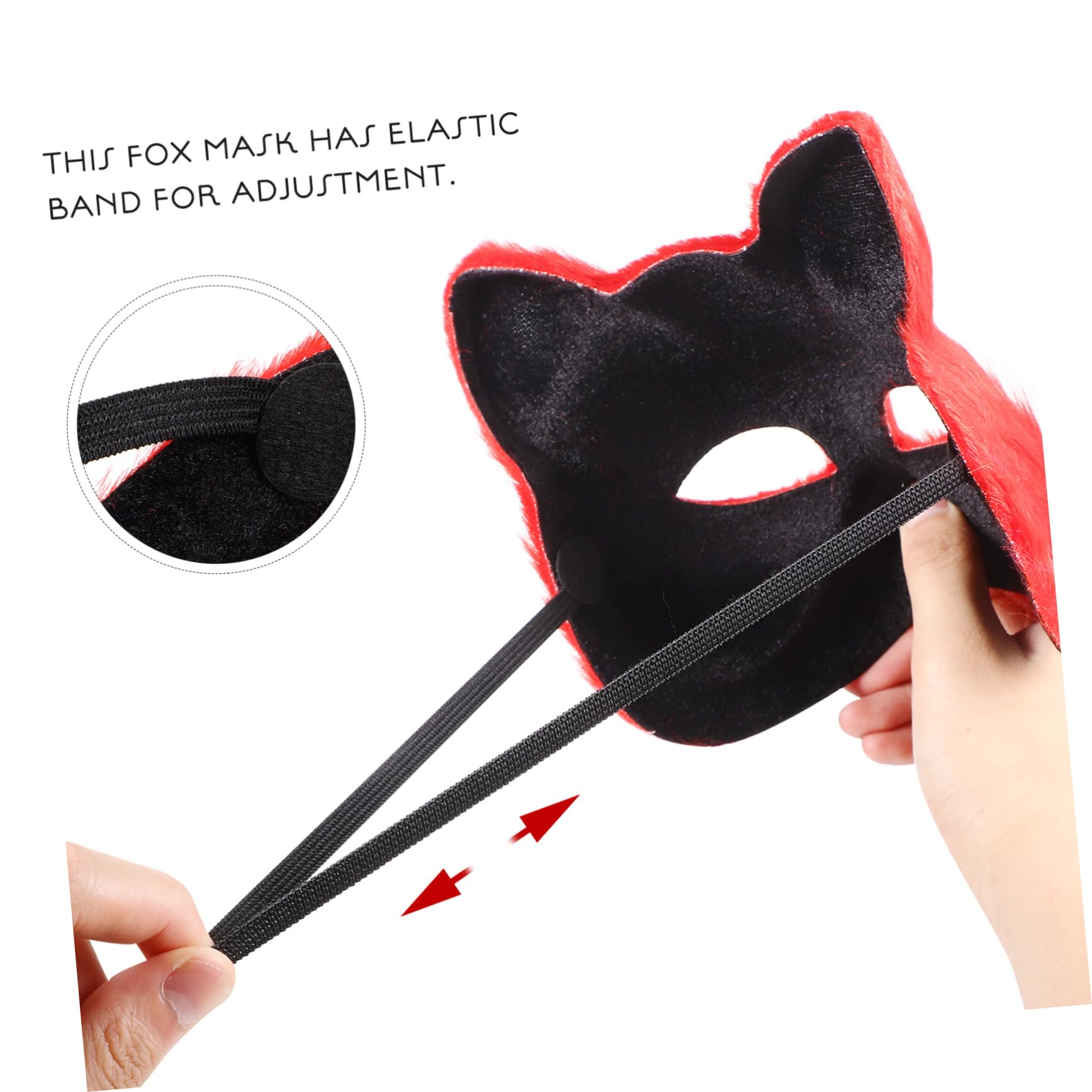 Ipetboom 5 Pezzi Maschera con Fascia Maschera Decorativa per Costume Cosplay Design Realistico e Comfort Traspirante