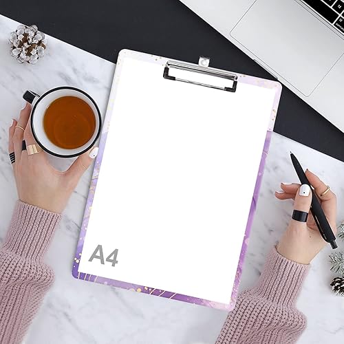 Miniatura 7 de Portapapeles de moda, portapapeles de madera decorativos tamaño A4 para profesores, enfermeras, médicos, estudiantes y niños, diseño lindo para