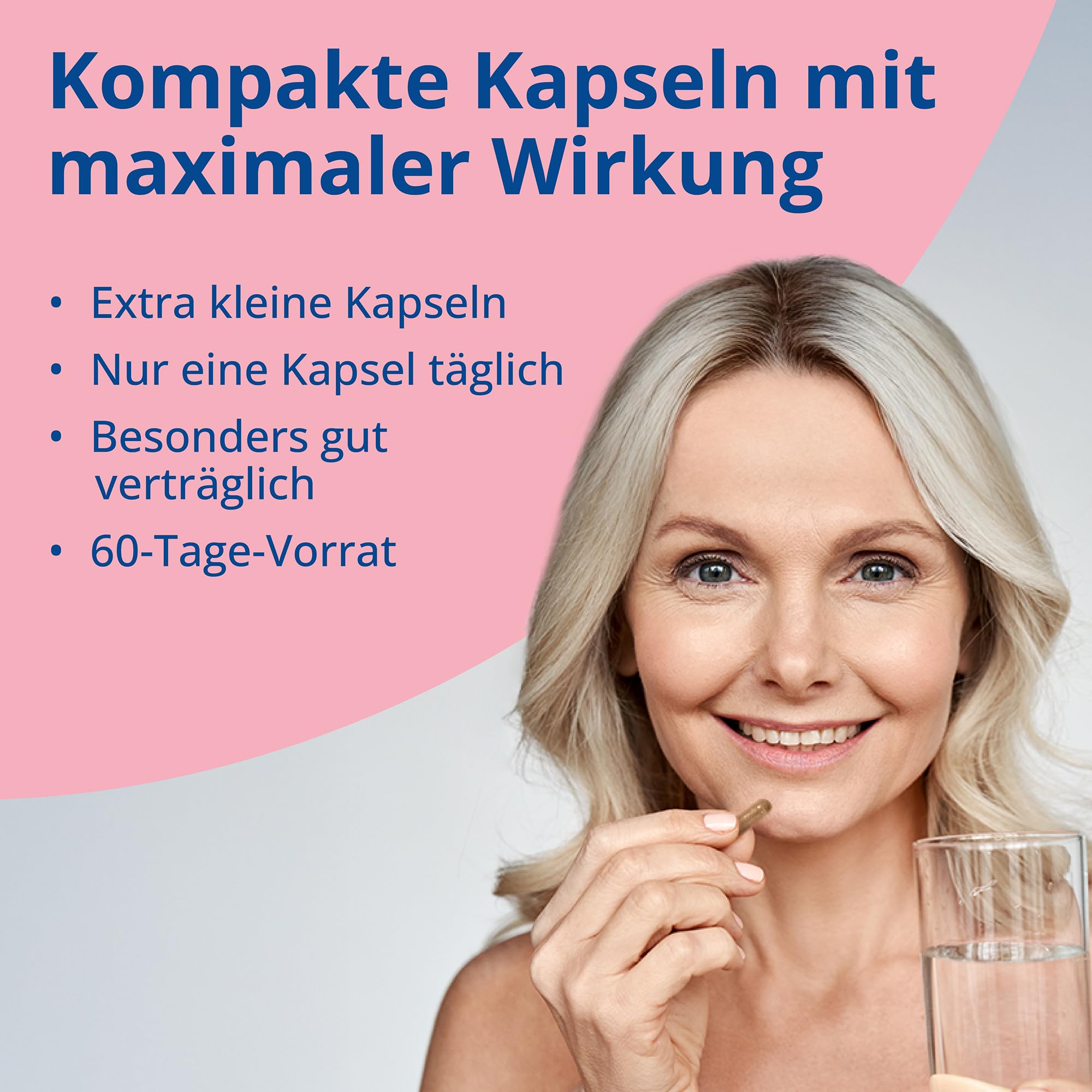 MENO VITAL – Natürliches Wohlbefinden in der Menopause - 60 vegane Kapseln mit Traubenkernextrakt, Rotklee und Rhabarbar Extrakt - Hormon Balance Frauen in Wechseljahre