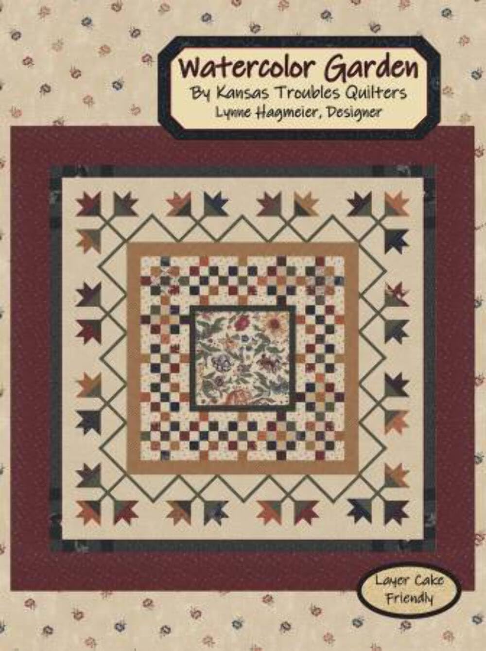 Kansas Troubles Quilters Watercolor Garden Pattern, Multi