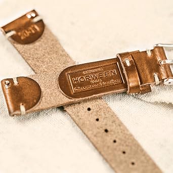 torbollo Soft Horween Leather Watch Bands for Men, Leather Watch Strap, Quick Release Handmade Watch Strap Soft Vintage Replacement