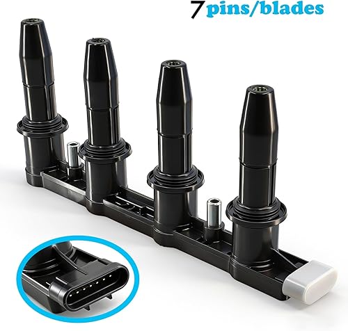 Miniatura 3 de Paquete de Bobina de Encendido UF620 25186687 y Juego de Bujías de Iridio de 4 Unidades Compatible con Chevrolet Sonic 2012-2018 Aveo Aveo5