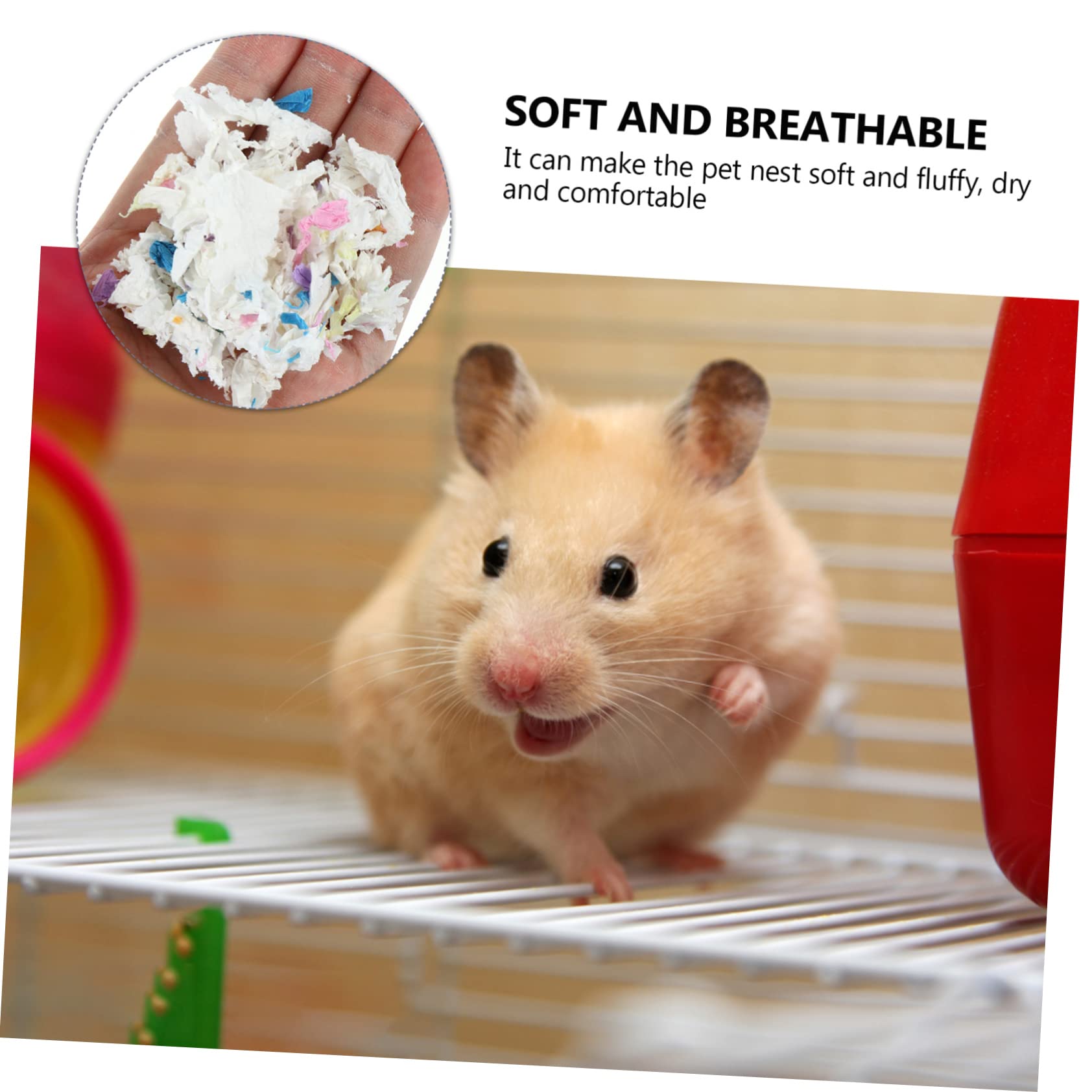 TOYANDONA Kleintierstreu aus Papier mit Starker Saugkraft 450g für Käfige
