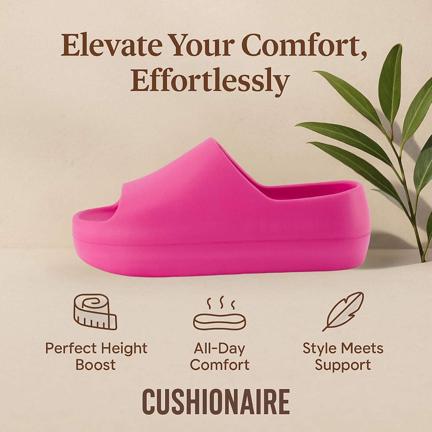 CUSHIONAIRE Women's Harrison platform slide sandal with +Comfort