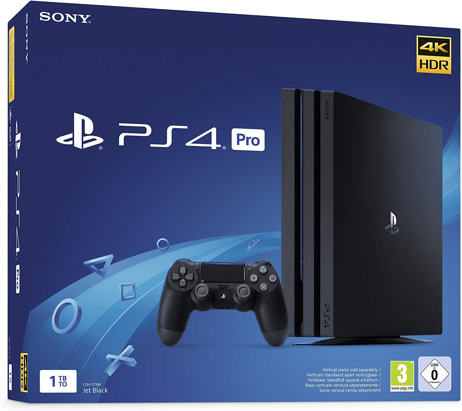 Sony PlayStation 4 Pro Console - Black - 1TB (Renewed)