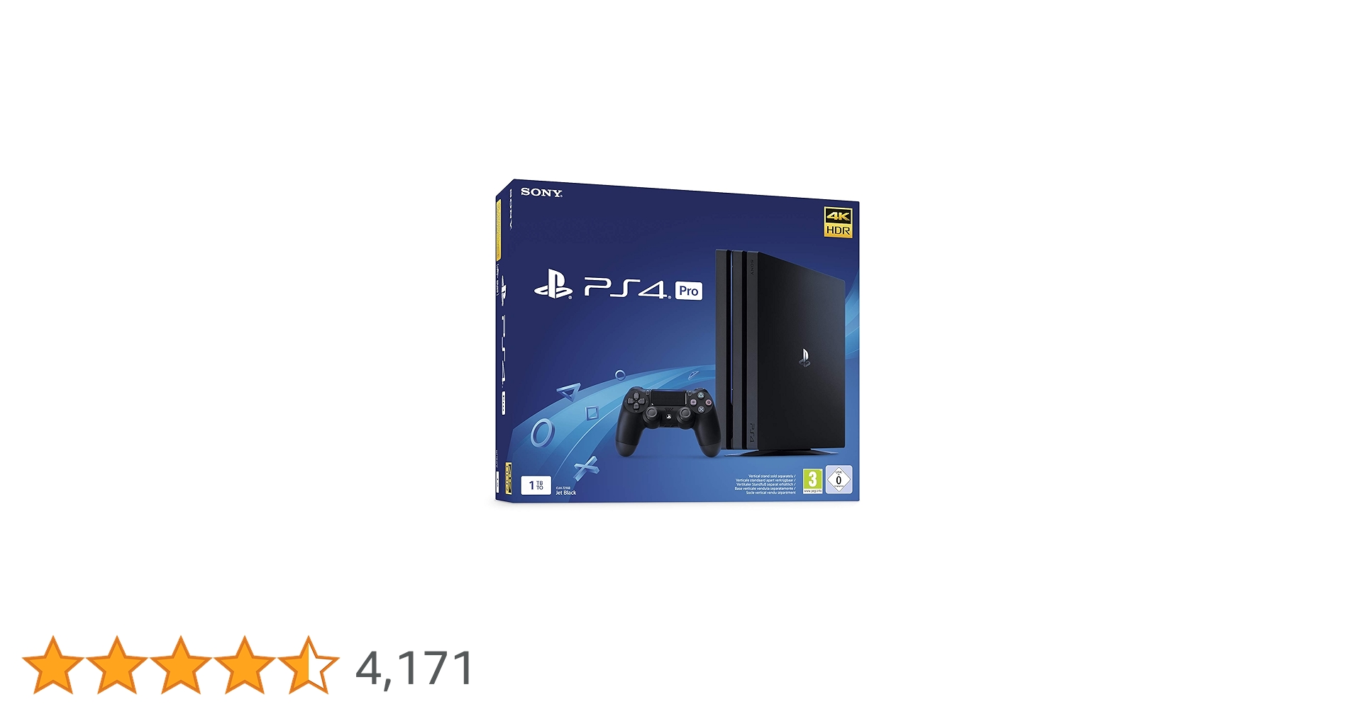 Sony, PlayStation 4 Pro 1 To, Console PS4 Pro 1 To + 1 Manette