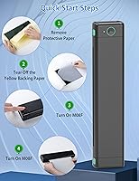 Vista 9 de Phomemo Impresora de plantillas de tatuaje, M08F Bluetooth máquinas de tatuaje impresora de tatuajes, compatible con teléfono/tableta/PC