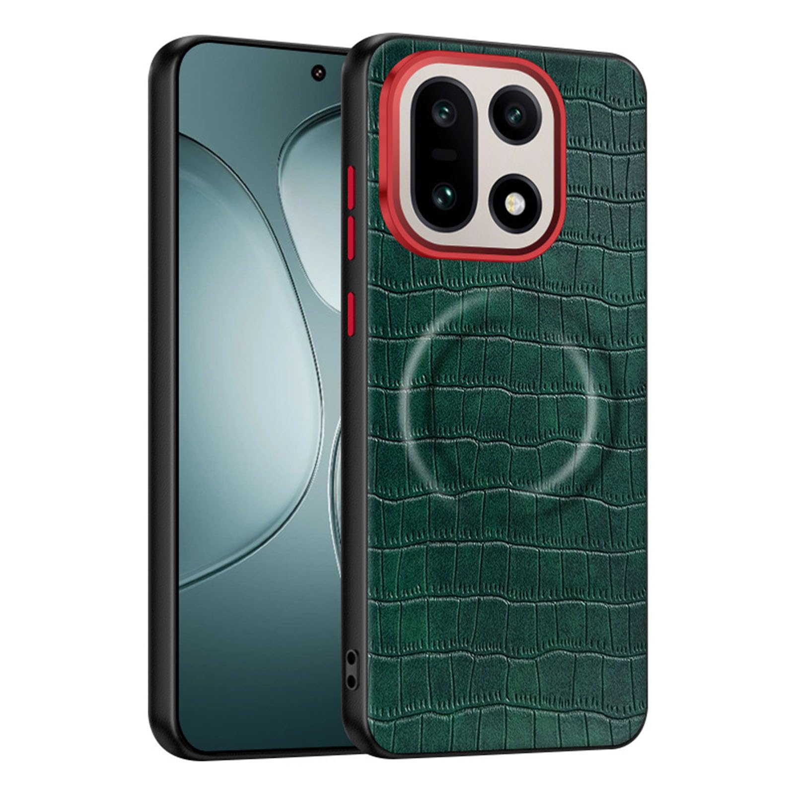 Protection antichoc OnePlus 15 coque magnétique bord souple vert