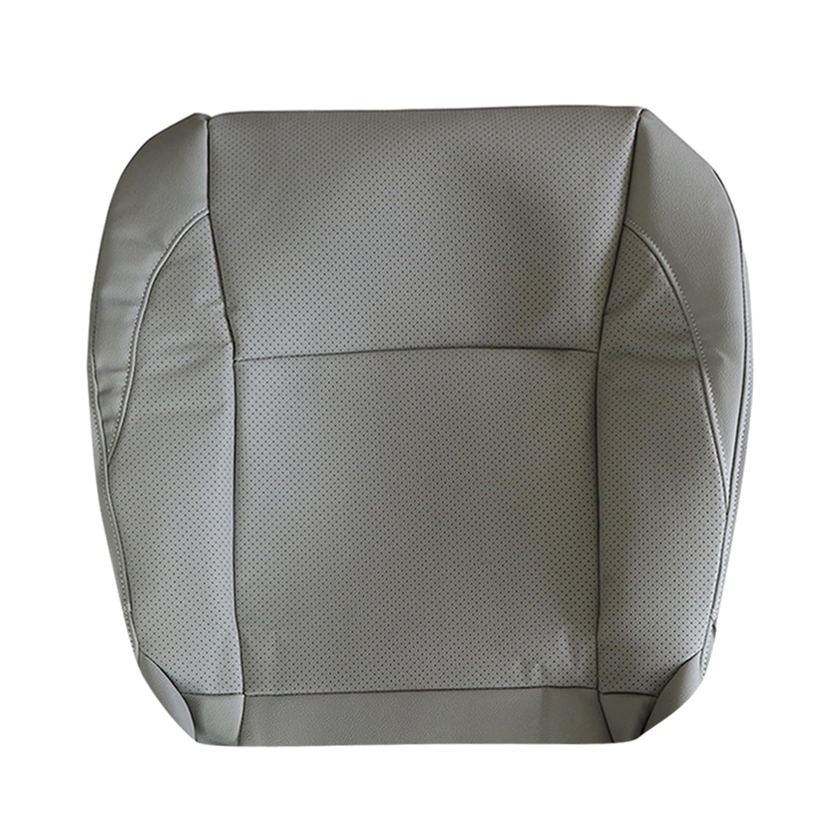 Priprilod Gray Leather Perforated Driver Side Bottom Replacement Seat Cover Compatible with Lexus ES350 2007 2008 2009 2010 2011 2012