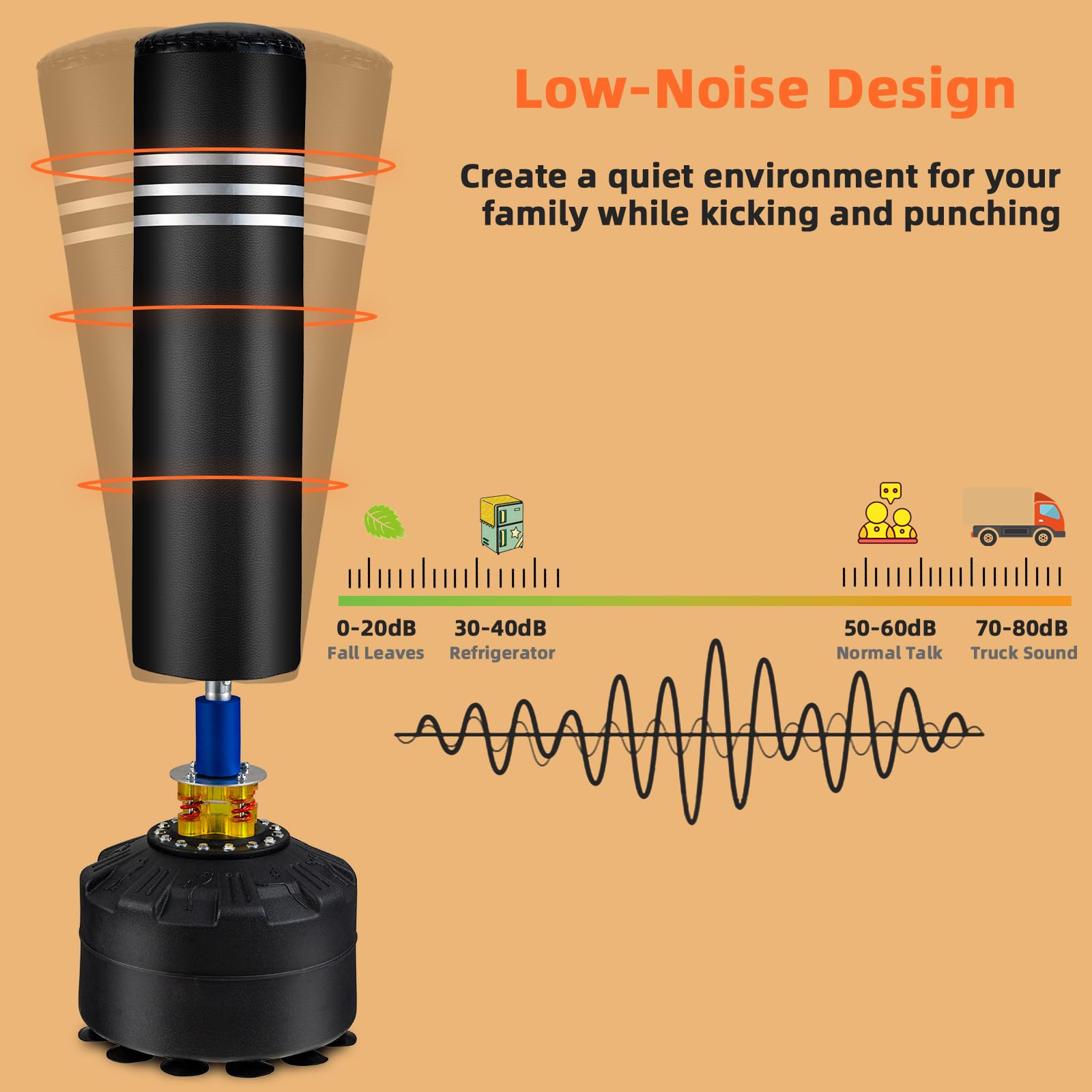 Set Boxe KOMFOTTEU Regolabile 120-154cm - Con Guanti E Pompa - Per Bambini/adulti - Foto 12