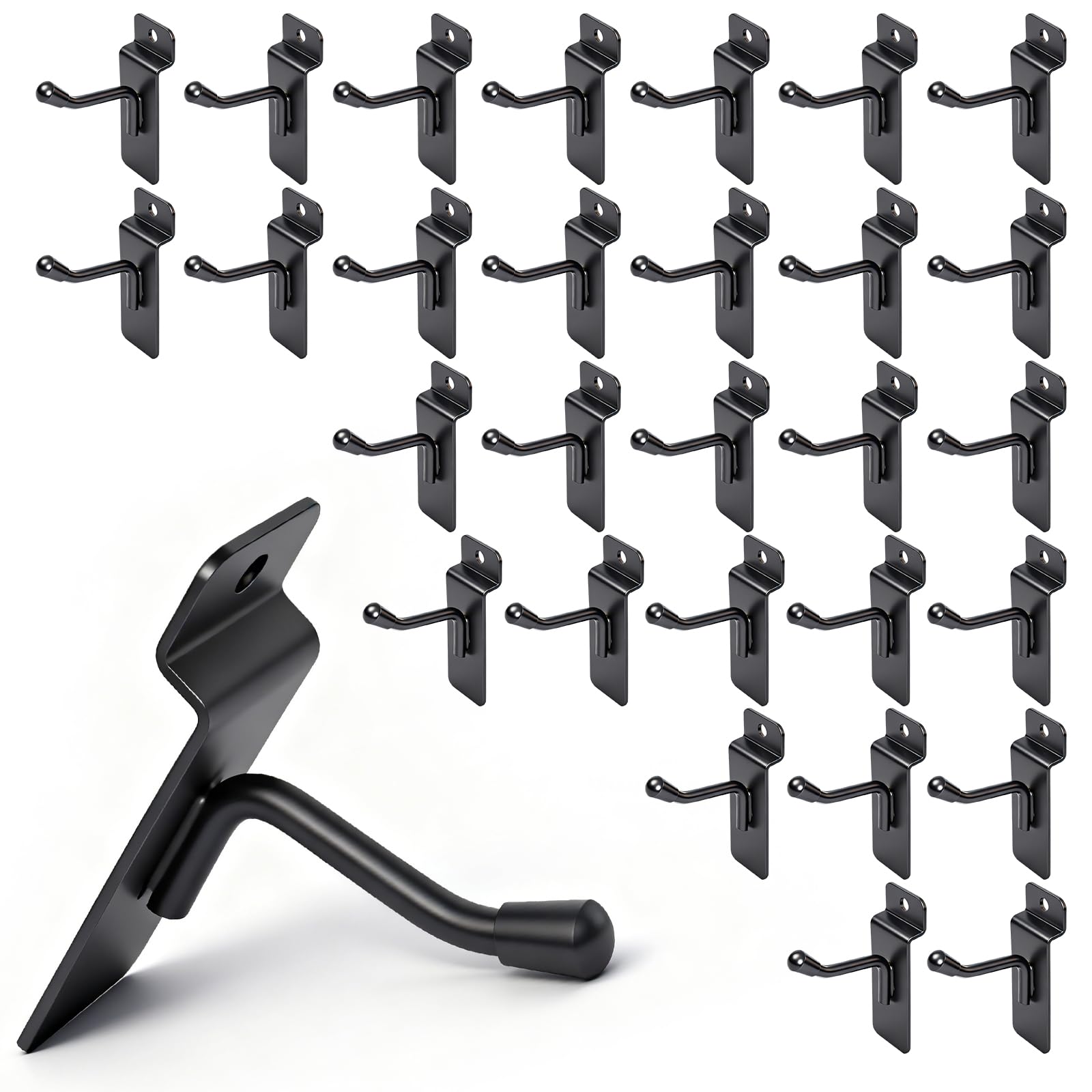 Slatwall Hooks - 50 Pack Heavy Duty -12 Slatwall Hooks - 50 Pack Heavy Duty -12
