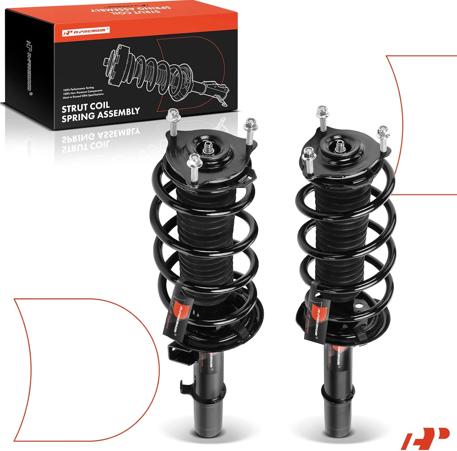 A-Premium Front Complete Strut and Coil Spring Assembly Compatible with Honda Odyssey 2018-2024, 2-PC Set