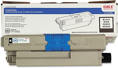 Okidata Brand C330dn - Tóner negro de 1 rendimiento estándar (suministro de oficinatóner)