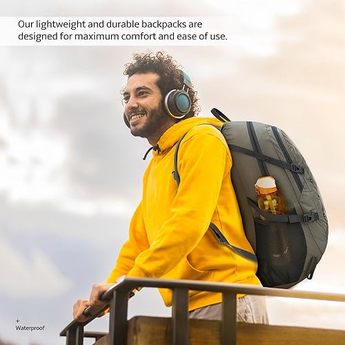 Miniatura 20 de Venture Pal - Mochila de 40 L, ligera y plegable, para senderismo y viajes A5-negro