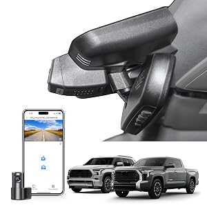 Mangoal Front 4K Rear 1080P Dash Cam Custom fit for Toyota Tundra 2022-2026 Sequoia 2023-2026 Model B Limited