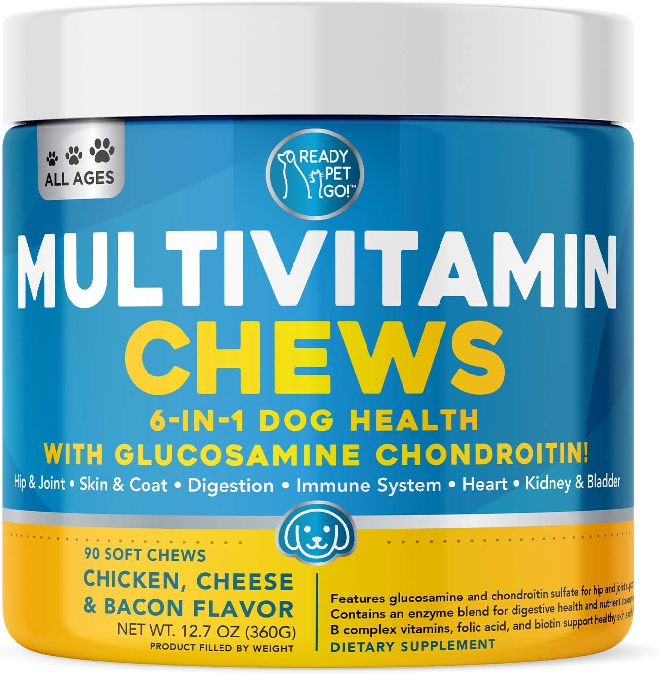 Multivitamin for Dogs Glucosamine for Dogs 6 in 1 Dog Multivitamin
