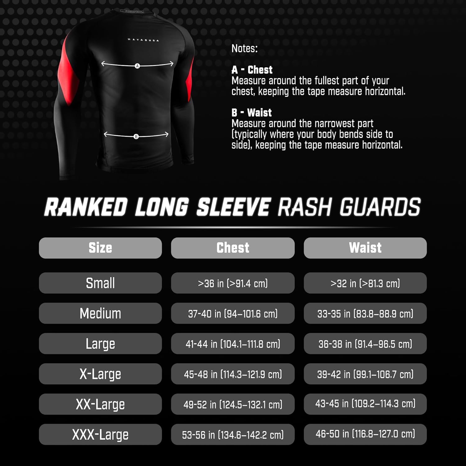Hayabusa Men's Pro Ranked Long Sleeve BJJ Rash Guard