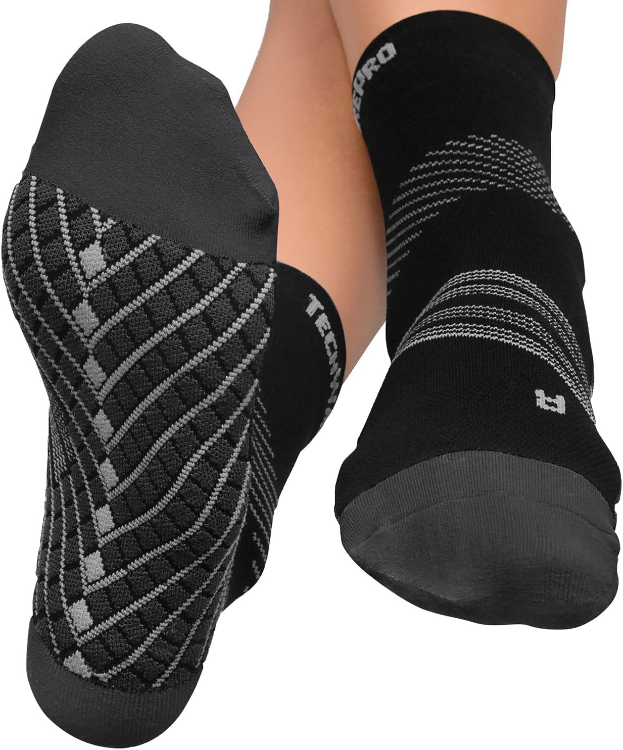 Plantar Fasciitis Socks – Cushion Ankle Compression Socks Women & Men. Achilles Tendonitis Brace & Arch Support
