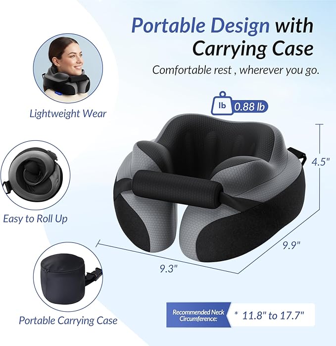 Almohada de Viaje para Cuello con Espuma Viscoelástica miniatura 2