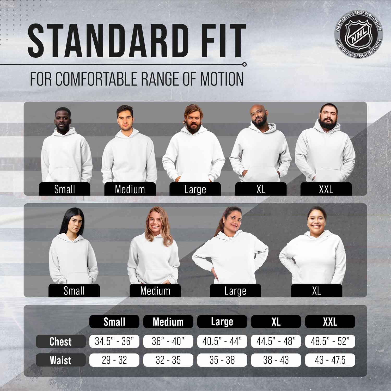 Wright & Ditson Adult NHL Gameday Hooded Sweatshirt - Officially Licensed - Fleece Hockey Pullover - Unisex Hoodie - Image 5