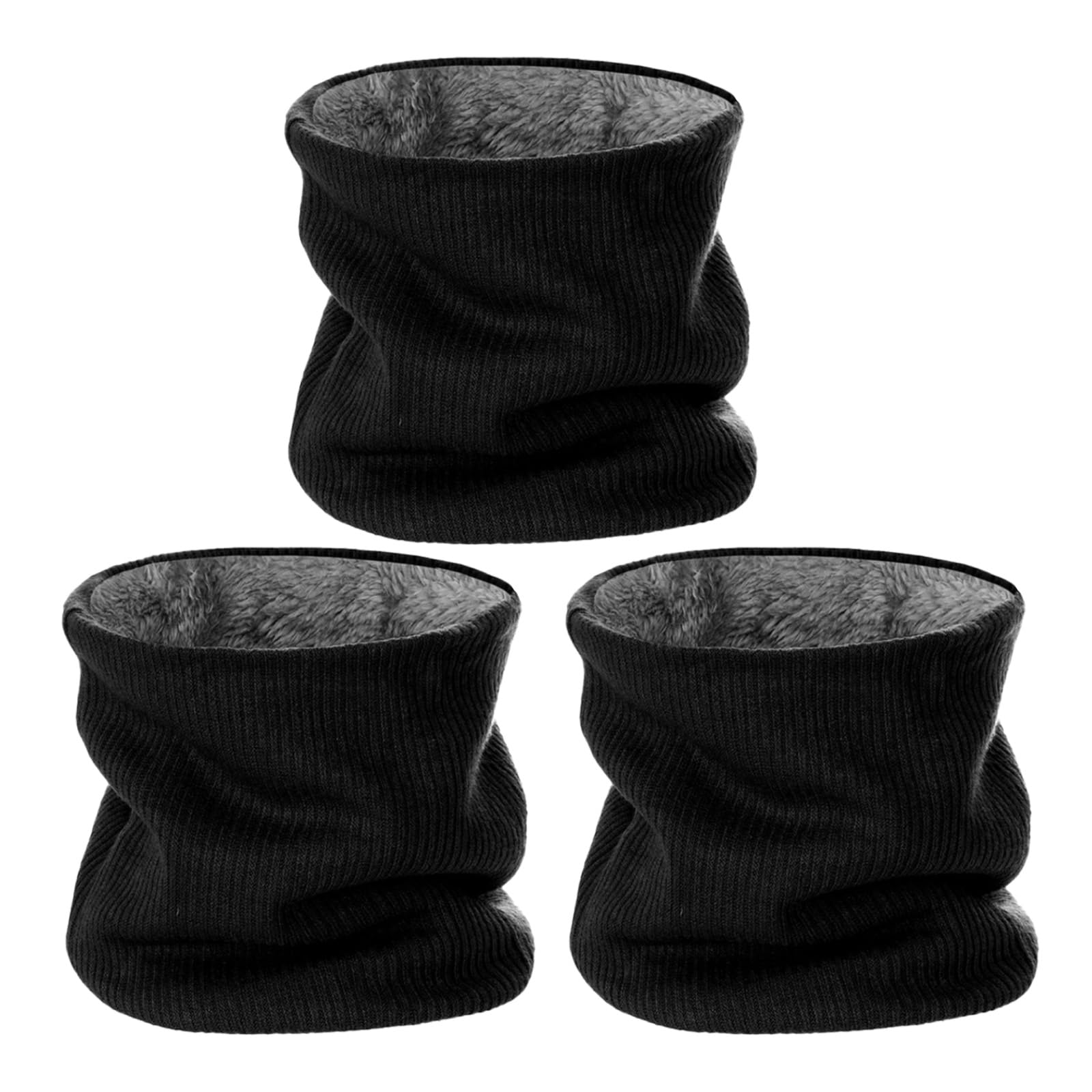 Paquete de 3 fundas de cuello de forro polar de invierno para hombres, polainas de cuello de invierno para hombres y mujeres, cubierta de cuello de invierno para hombre y esquí