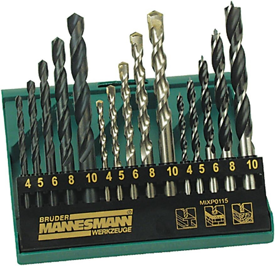 Mannesmann 54315 Pro Combi Drill Bit Set 15 Piece
