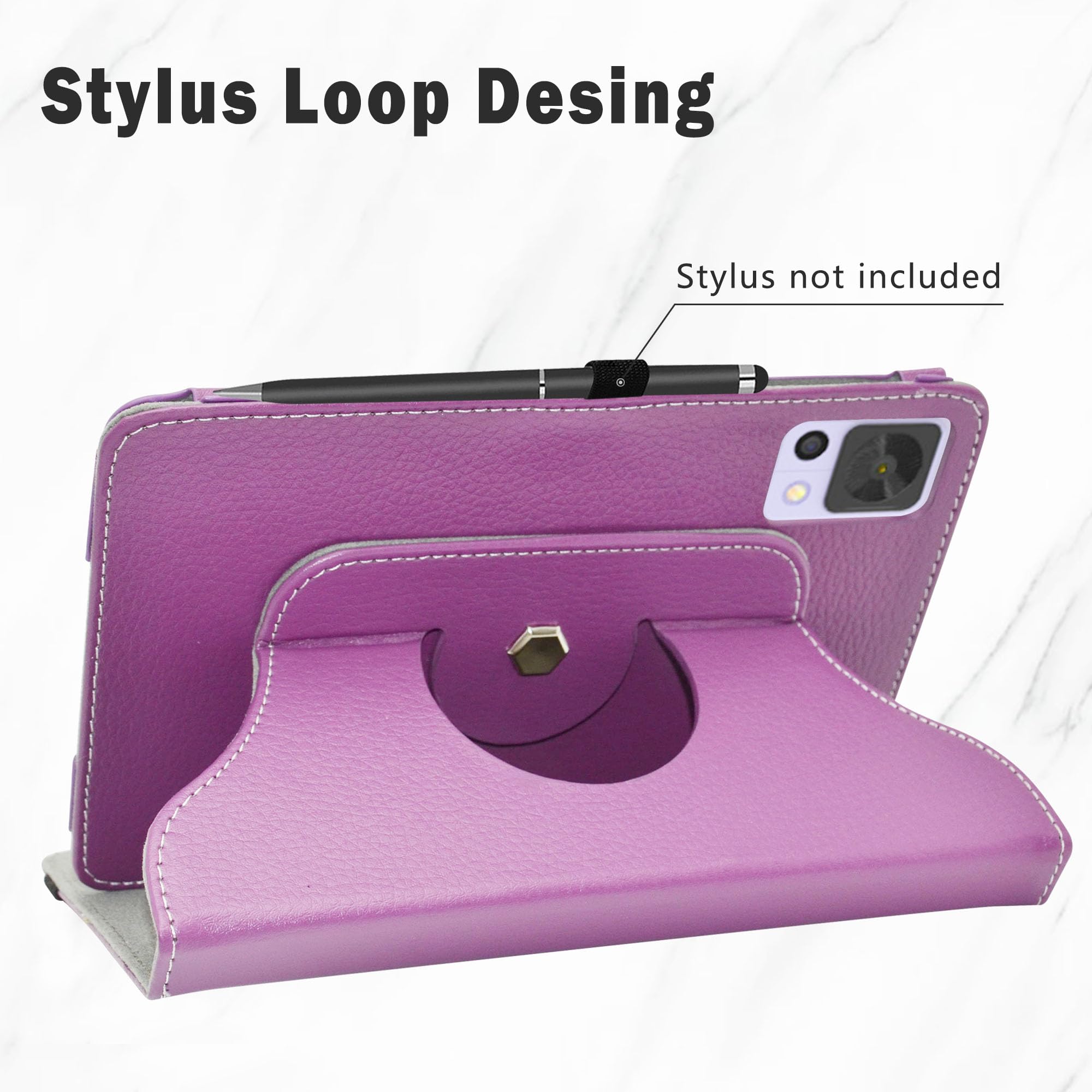 Custodia MAMA MOUTH Per DOOGEE T20 Mini E ALLDOCUBE IPlay 50 Mini Pro, Cover Girevole 360° Con Funzione Leggio, Tasche Porta Carte, Morbida Interno, Nero