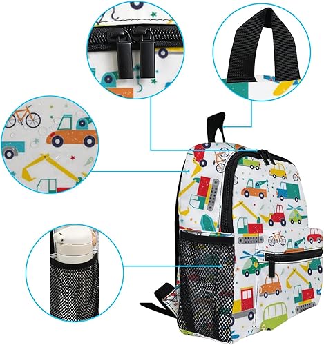Miniatura 3 de Linda mochila de dibujos animados para niños, mini bolsa para niños y niñas, viaje preescolar, Coches Avión, Mochilas Daypack
