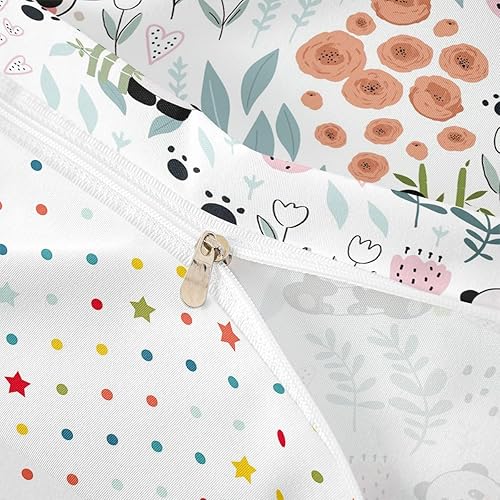 Vista 163 de Erosebridal Funda de edredón de zorro kawaii, juego de ropa de cama de zorro de dibujos animados, funda de edredón con 2 fundas de almohada para Fox