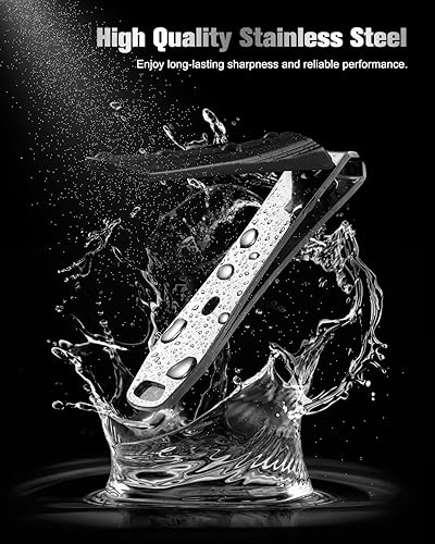 Vista 12 de FERYES Juego de 2 cortaúñas afiladas para hombres, mujeres y adultos, de acero inoxidable para uñas gruesas Champán